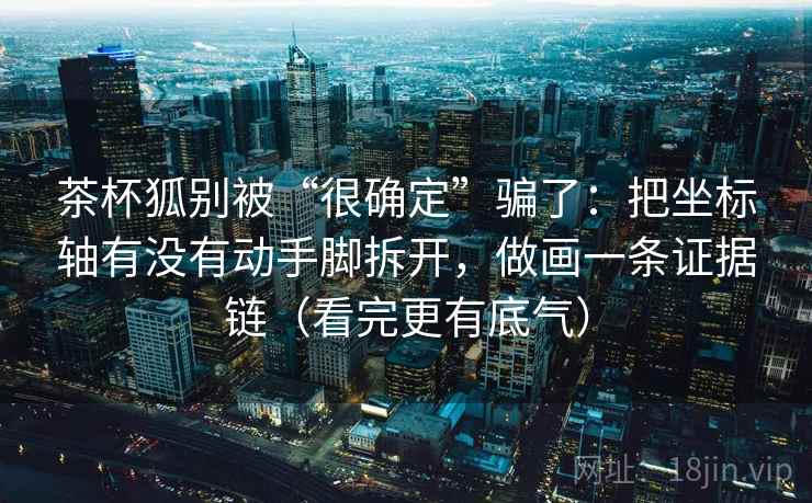 茶杯狐别被“很确定”骗了：把坐标轴有没有动手脚拆开，做画一条证据链（看完更有底气）